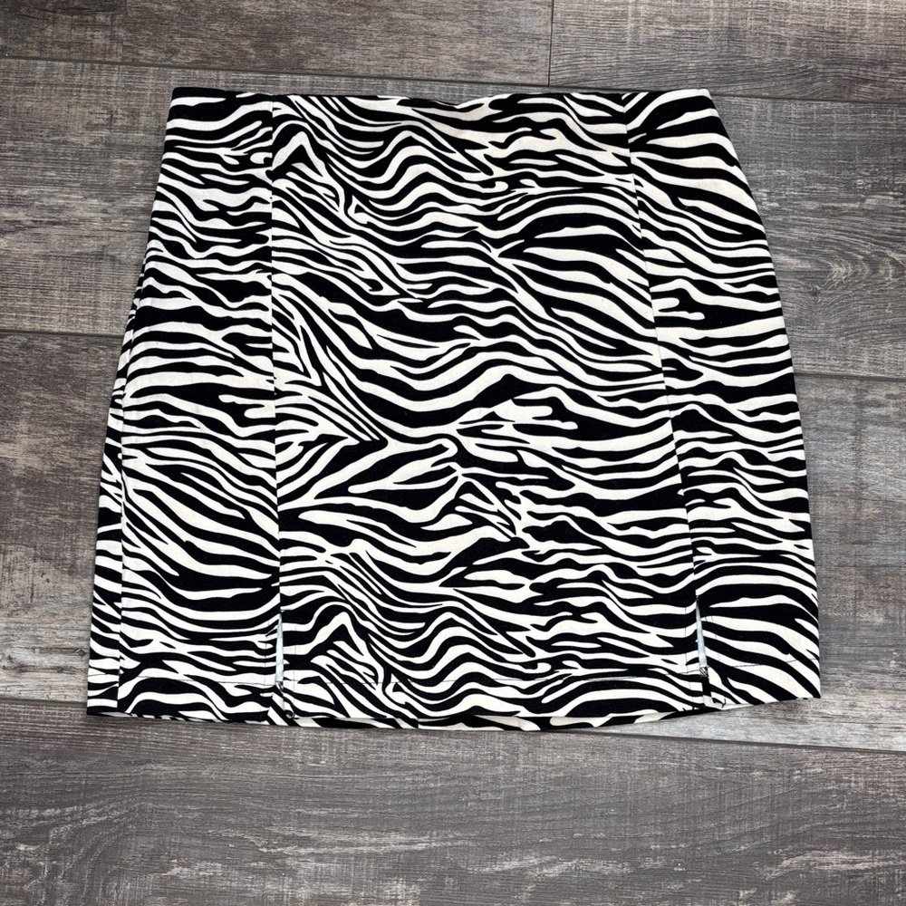 Love on a Hanger Black and White Zebra Print Mini Dress